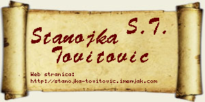 Stanojka Tovitović vizit kartica